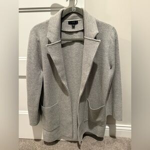 J Crew Sophie open-front sweater-blazer, size S, light gray